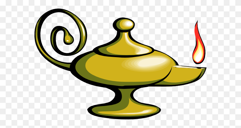 600x388 Aladin Lamp Clip Art - Genie Bottle Clipart