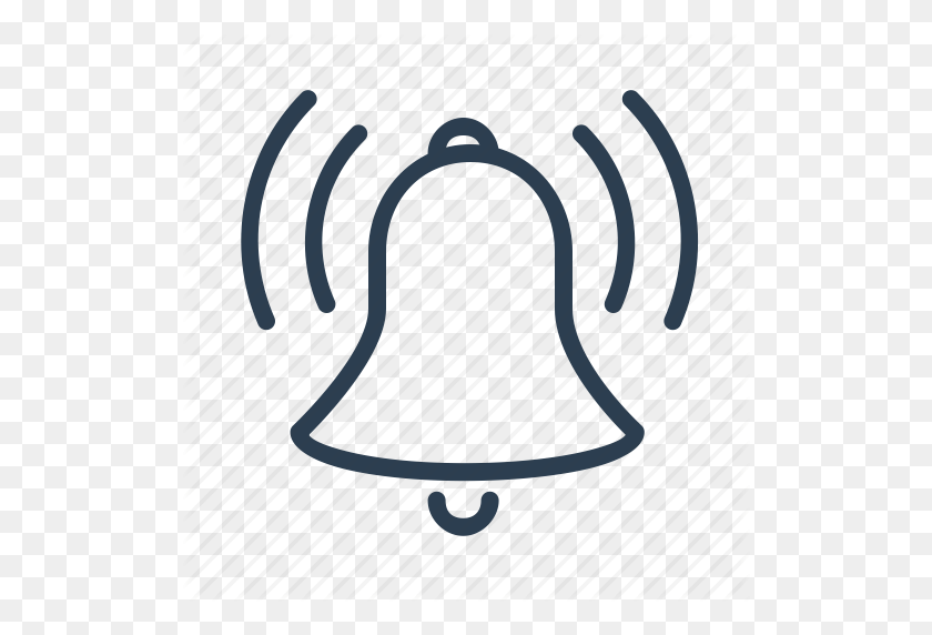 512x512 Alarm, Alert, Bell, Loud, Notification, On, Ringing Icon - Notification Bell PNG