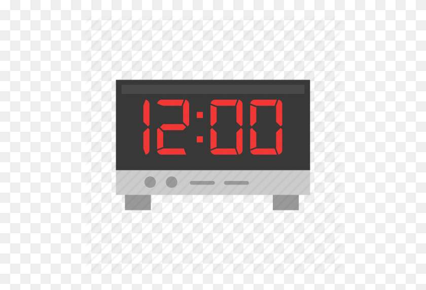 512x512 Reloj Despertador, Fecha, Reloj Digital, Icono De Temporizador - Reloj Digital Png