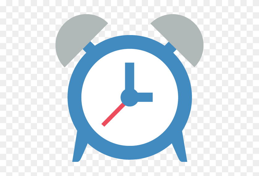 512x512 Alarm Clock Emoji For Facebook, Email Sms Id - Clock Emoji PNG