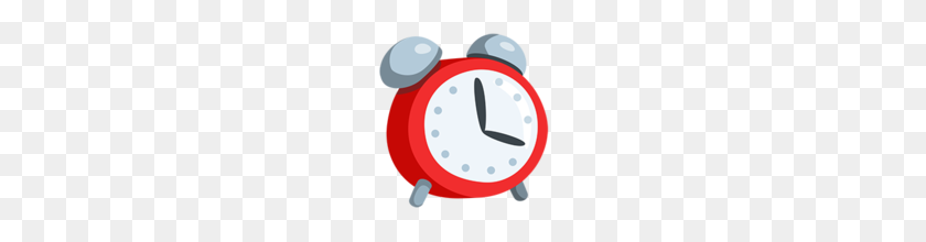 160x160 Alarm Clock Emoji On Messenger - Clock Emoji PNG