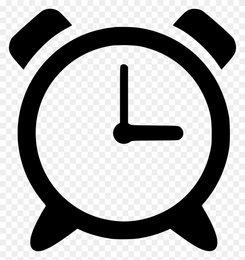 920x980 Alarm Clock Png Icon Free Download - Clock Icon PNG