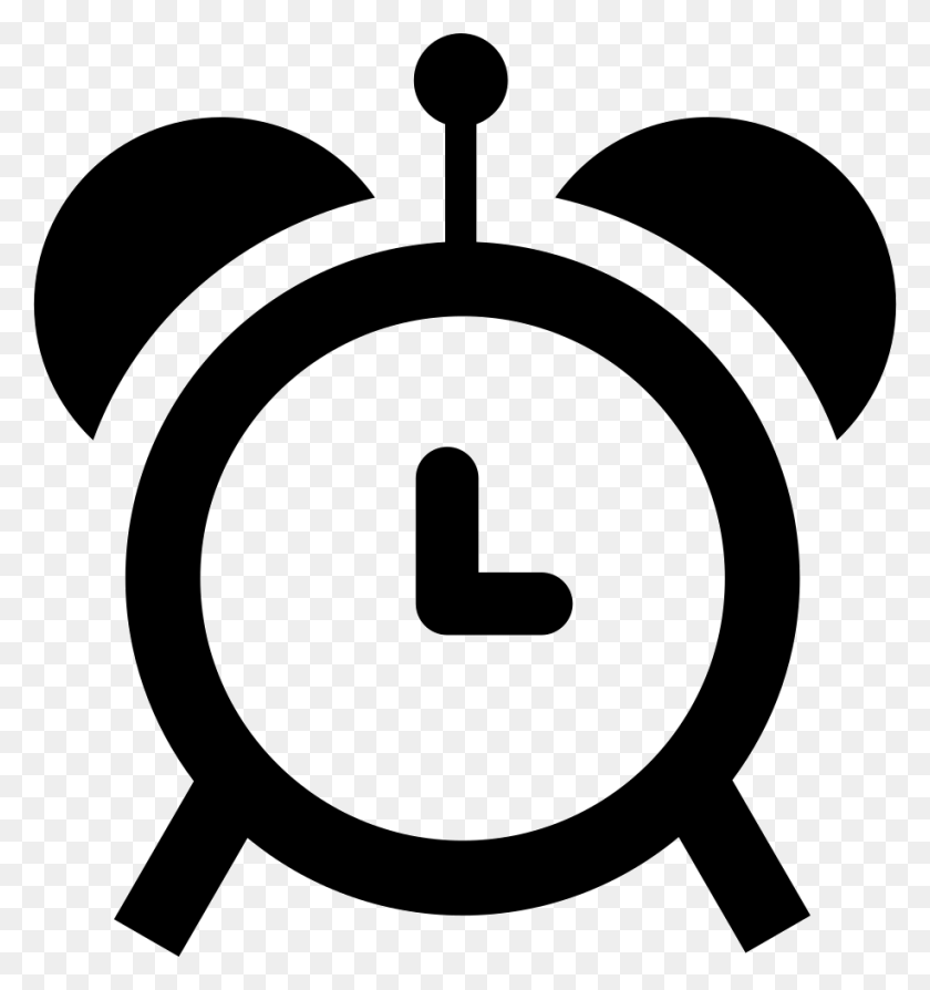 916x980 Alarm Clock Png Icon Free Download - Digital Clock Clipart