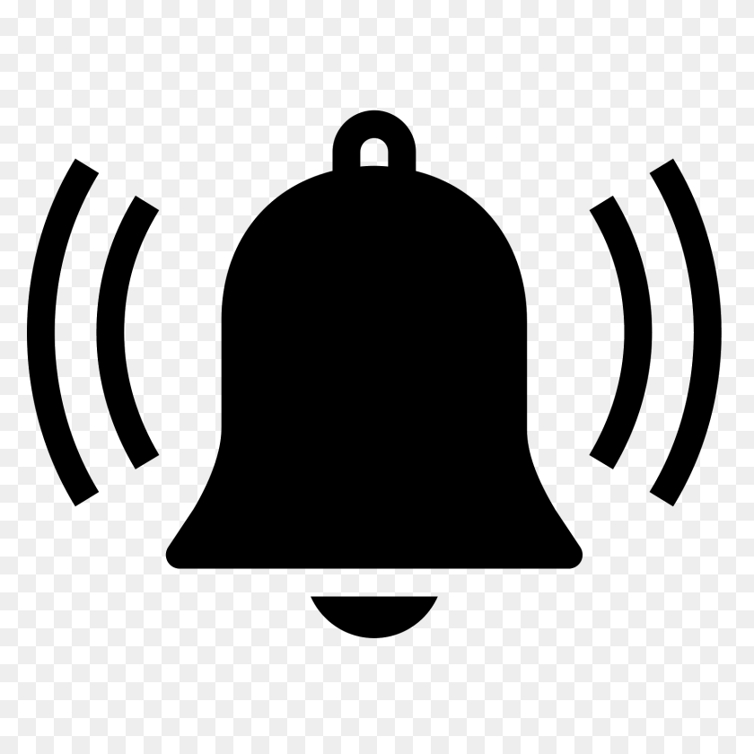 1600x1600 Alarm Filled Icon - Notification Bell PNG