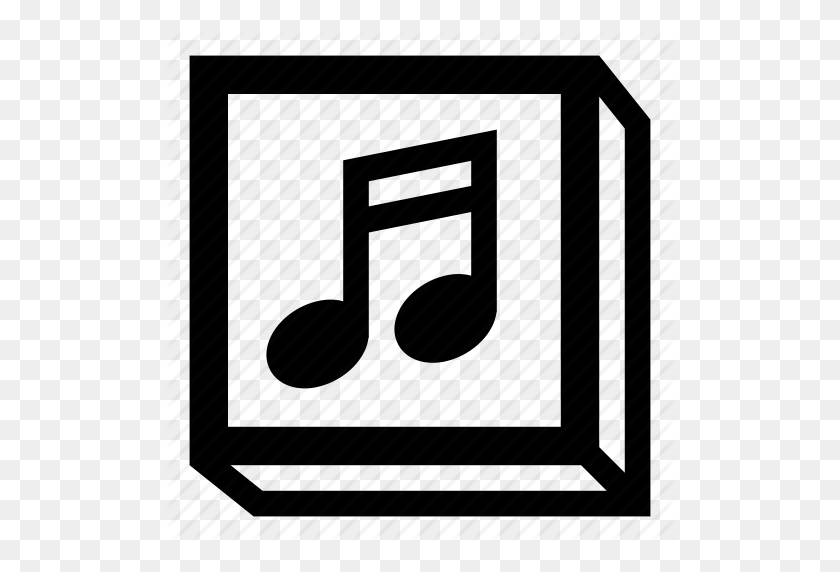 512x512 Альбом, Аудио, Музыка, Музыкальный Альбом, Музыкальная Шкатулка, Значок Ноты - Клипарт Бас-Кларнет