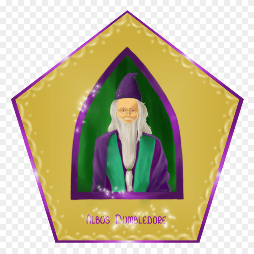 894x894 Albus Dumbledore Choc Frog Card - Dumbledore PNG