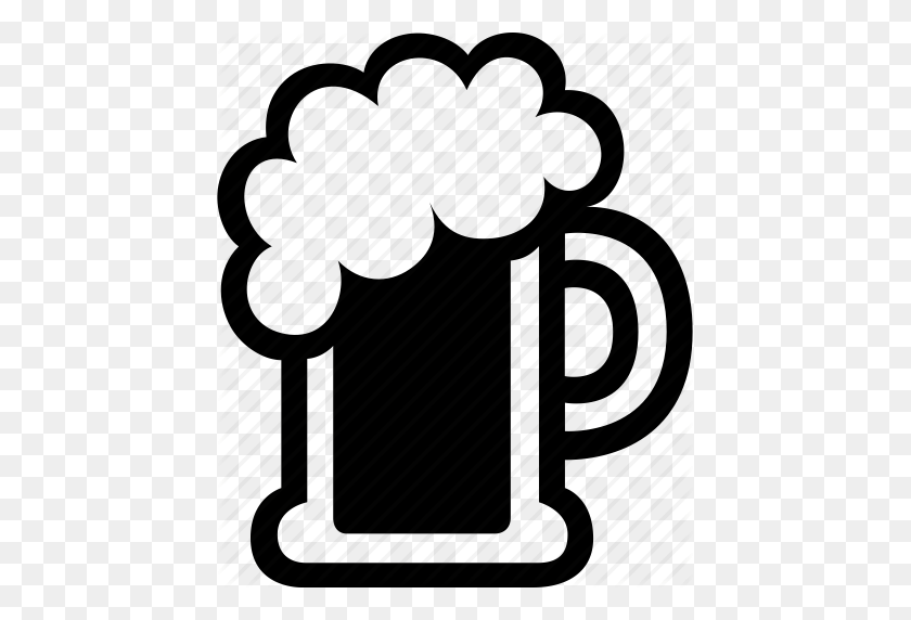 439x512 Alcohol, Bar, Cerveza, Bebida, Barril, Bebida, Icono De Vidrio - Cerveza De Barril Png