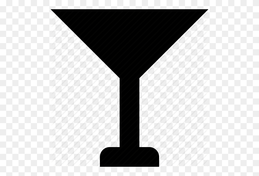 512x512 Alcohol, Bar, Cóctel, Copa, Martini, Icono De La Vida Nocturna - Copa De Martini Png