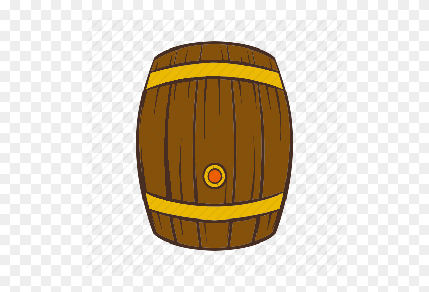 512x512 Alcohol, Barrel, Beer, Cartoon, Keg, Old, Wooden Icon - Keg PNG