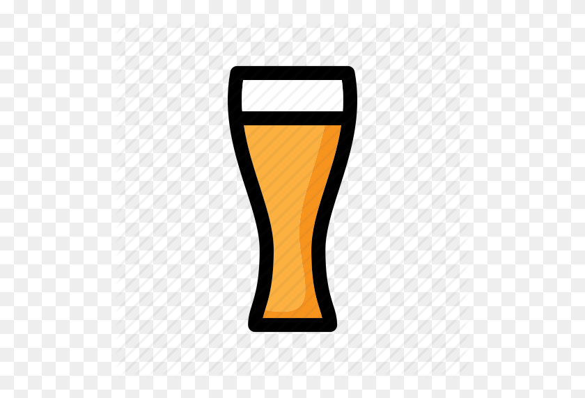 512x512 Alcohol, Bavarian, Beer, Beer Glass, Beverage, Drink, Glass Icon - Pint Glass Clip Art