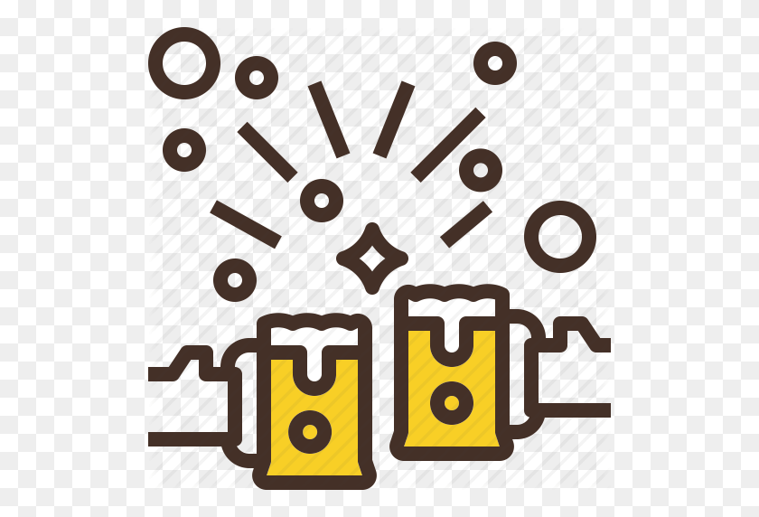 512x512 Alcohol, Beer, Cheers, Drink, Party Icon - Beer Icon PNG