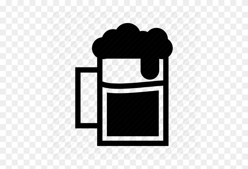 512x512 Alcohol, Beer Mug, Beverage, Drink, Glass, Lager, Pint Icon - Beer Mug Clip Art