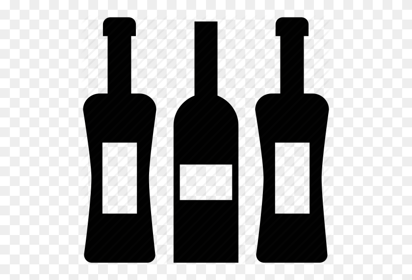 512x512 Alcohol, Bebidas, Botella, Bebida, Botella De Licor, Icono De Botellas De Vino - Botella De Licor Png