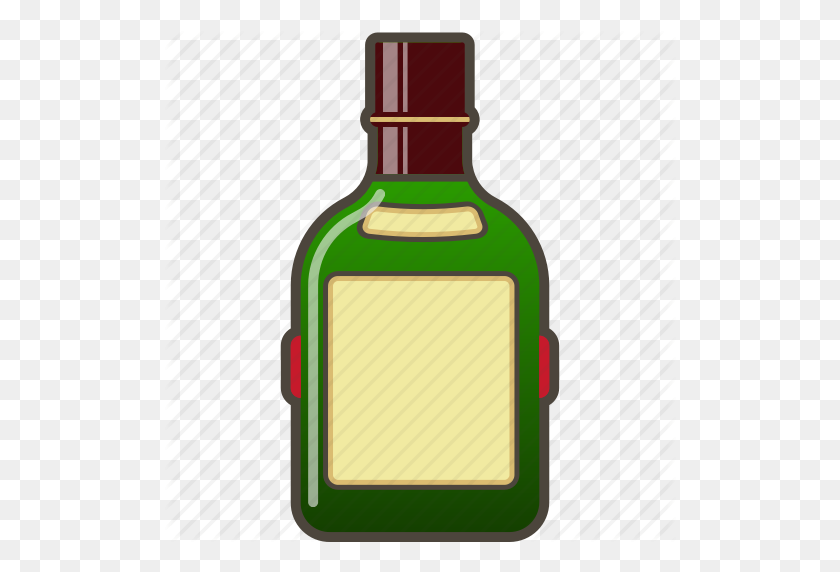512x512 Алкоголь, Выпивка, Бутылка, Значок Скотч - Клипарт Бутылка Виски