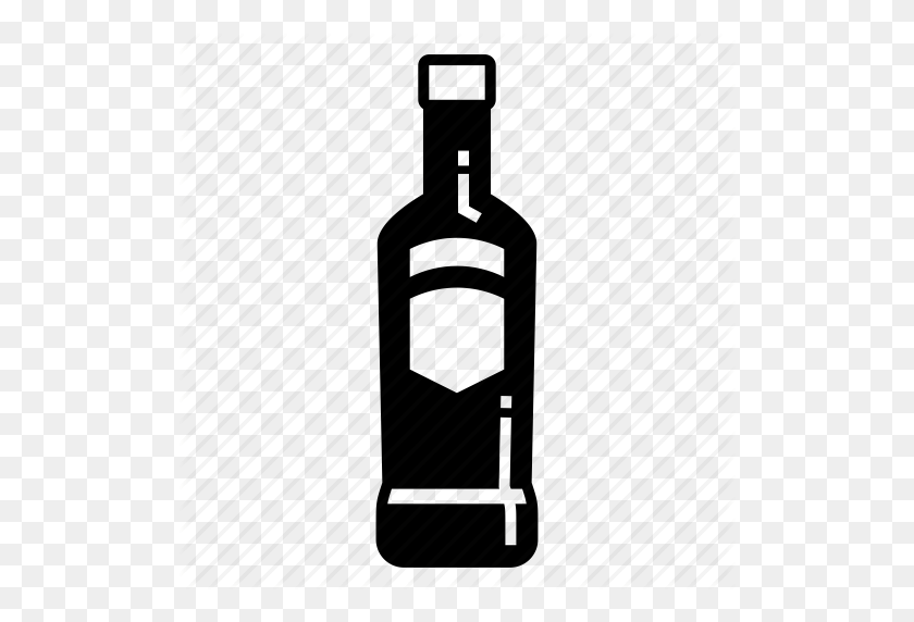 512x512 Alcohol, Booze, Celebration, Hard Liquor, Malt Beverage, Vodka - Vodka Bottle PNG