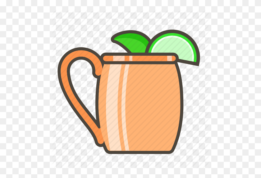 512x512 Alcohol, Booze, Cocktail, Drink, Moscow Mule Icon - Old Fashioned Cocktail Clipart