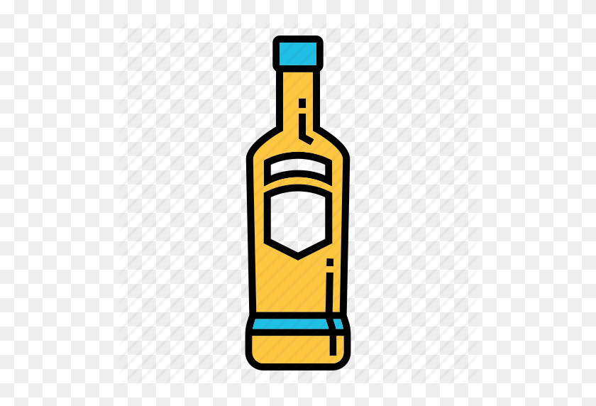 512x512 Alcohol, Licor, Licor Fuerte, Bebida De Malta, Icono De Botella De Vodka - Imágenes Prediseñadas De Botella De Vodka