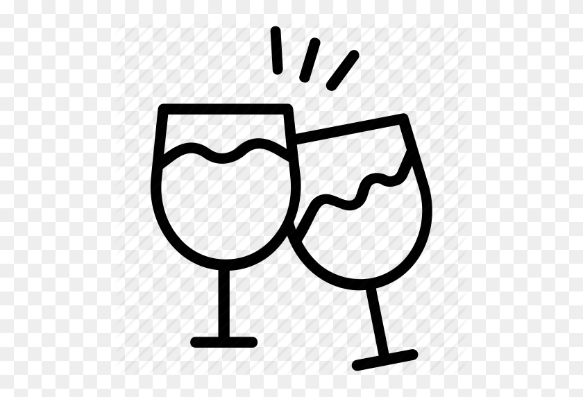 512x512 Alcohol, Champagne, Saludos, Brindis, Copa De Vino Icono - Copa De Vino Saludos Clipart