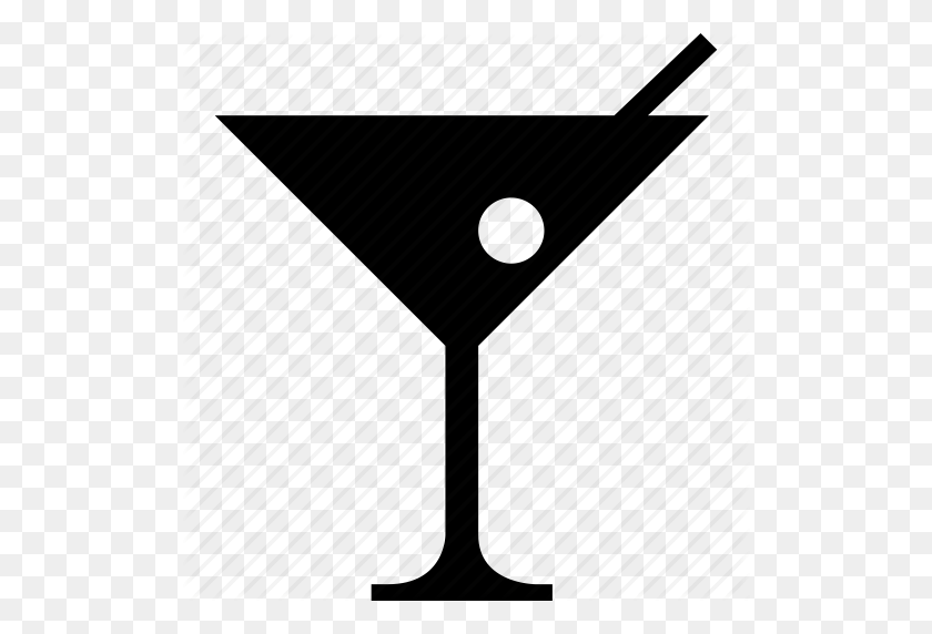 512x512 Alcohol, Cocktail, Glass, Martini, Martini Glass, Olive Icon - Martini Glass PNG