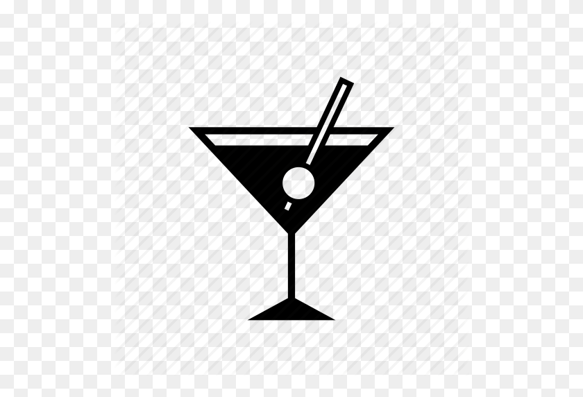 512x512 Alcohol, Cocktail, Glass, Martini, Nightlife, Party, Wine Icon - Martini PNG