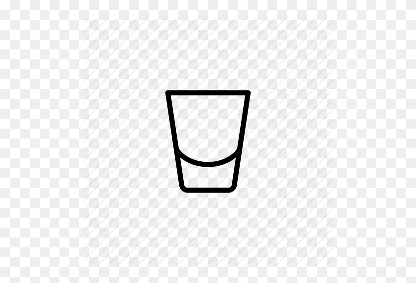 512x512 Alcohol, Cocktail, Glass, Pile, Shot, Tequila, Vodka Icon - Tequila Shot PNG
