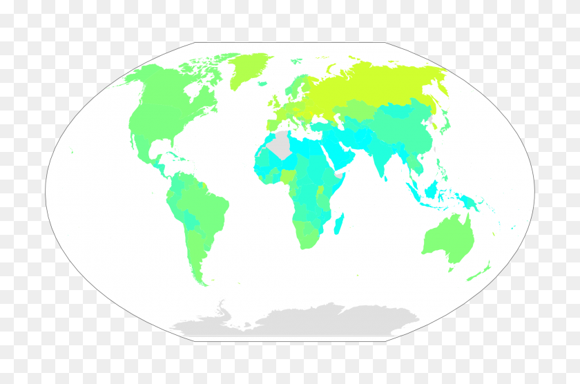 2000x1273 Карта Мира Потребления Алкоголя На Душу Населения - Карта Мира Png