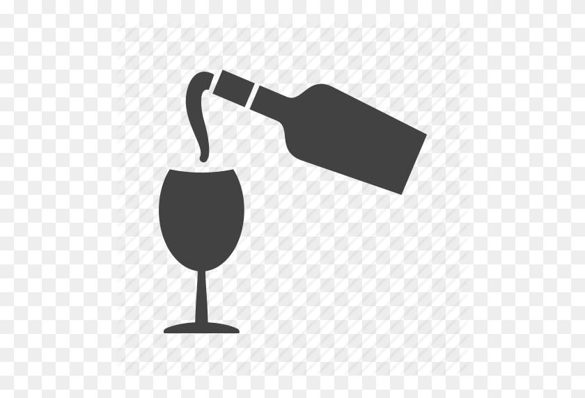 512x512 Alcohol, Bebida, Vidrio, Verter, Rojo, Restaurante, Icono De Vino - Icono De Vino Png