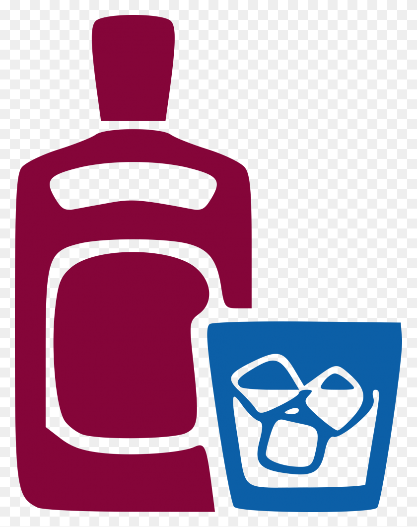 1869x2400 Alcohol, Ice And Bottle Icons Png - Alcohol PNG