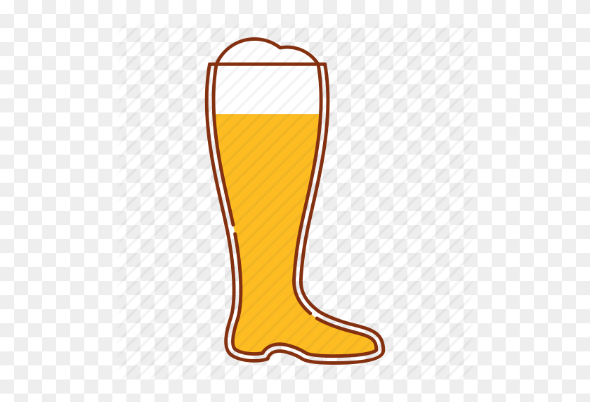 512x512 Ale, Beer, Boot, Brew, Drink, Glass Icon - Boot PNG