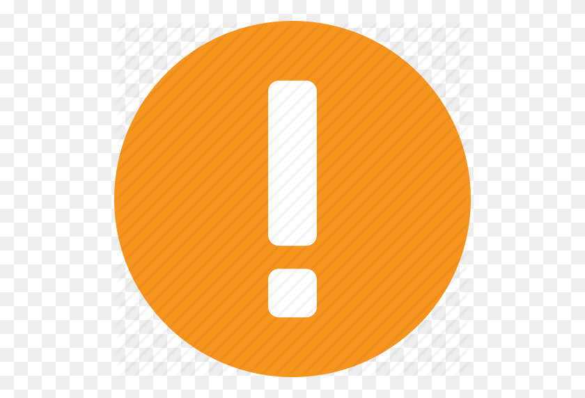 512x512 Предупреждение, Янтарь, Справка, Информация, Информация, Оранжевый Значок - Оранжевый Круг Png