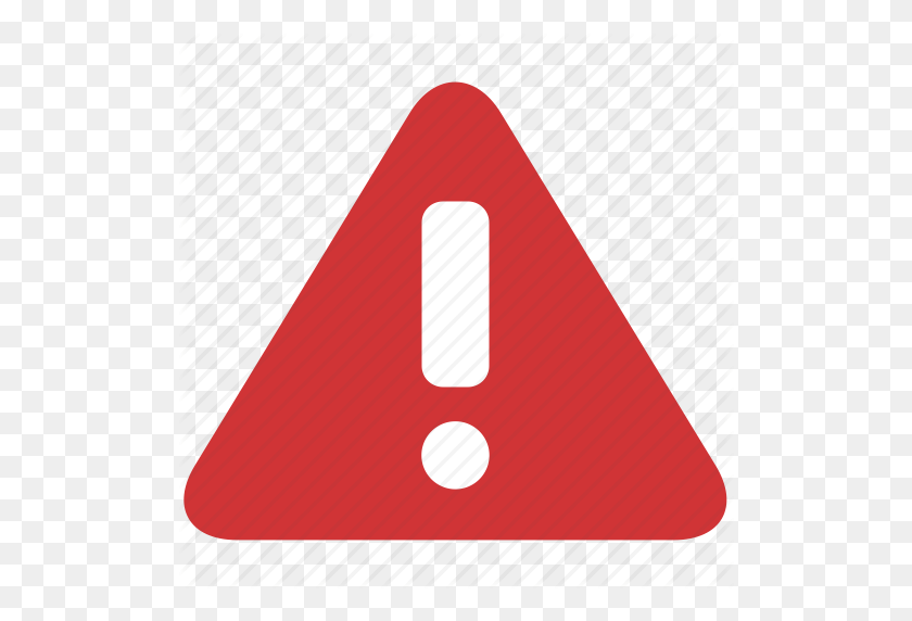 512x512 Alert, Attention, Error, Exclamation, Message, Problem, Warning Icon - Warning Icon PNG