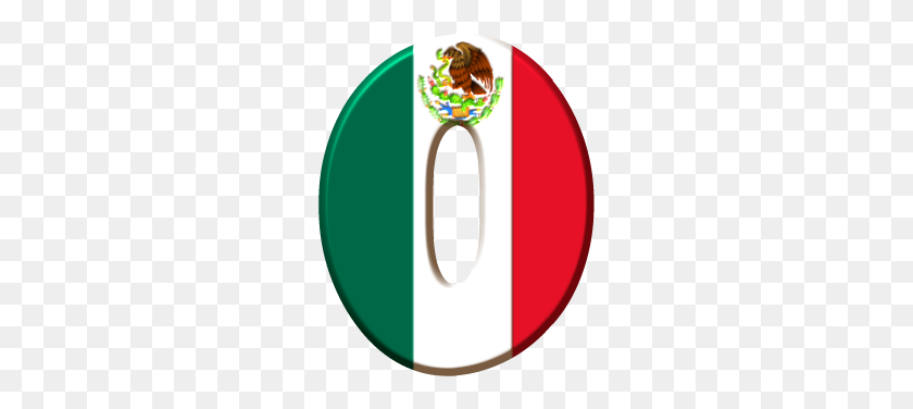 254x316 Alfabeto Con Bandera De Rocío Mex Viva - Bandera De Mexico Png