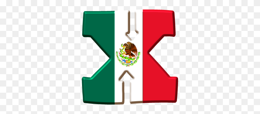 312x309 Alfabeto Con Bandera De Zentangle Art Patterns - Bandera De Mexico PNG