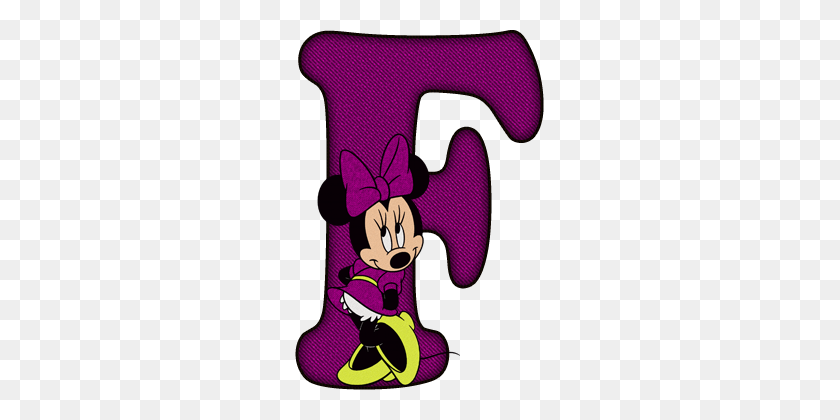249x360 Alfabeto Decorativo Alfabeto De Disney - Letra F Clipart