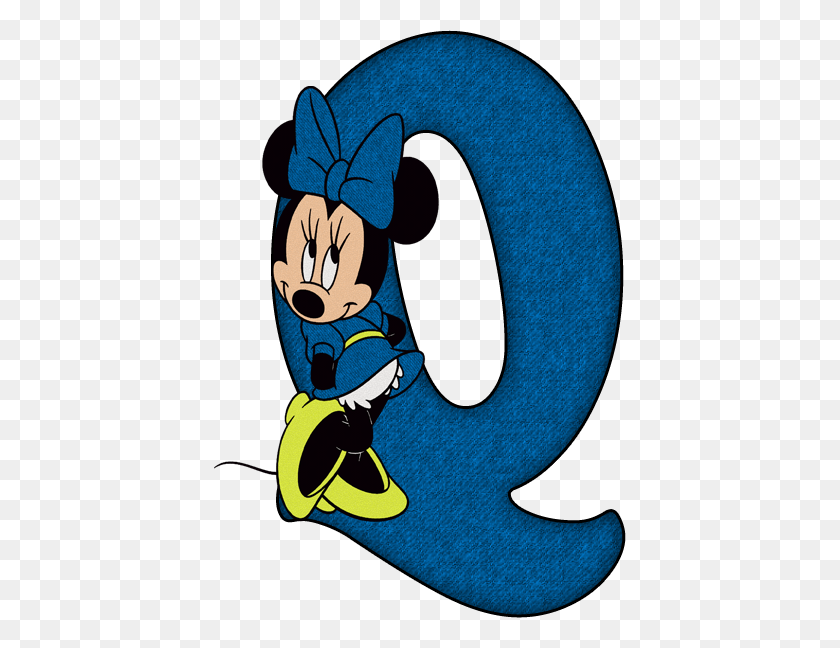 412x588 Alfabeto Decorativo Q Mice - Q Clipart