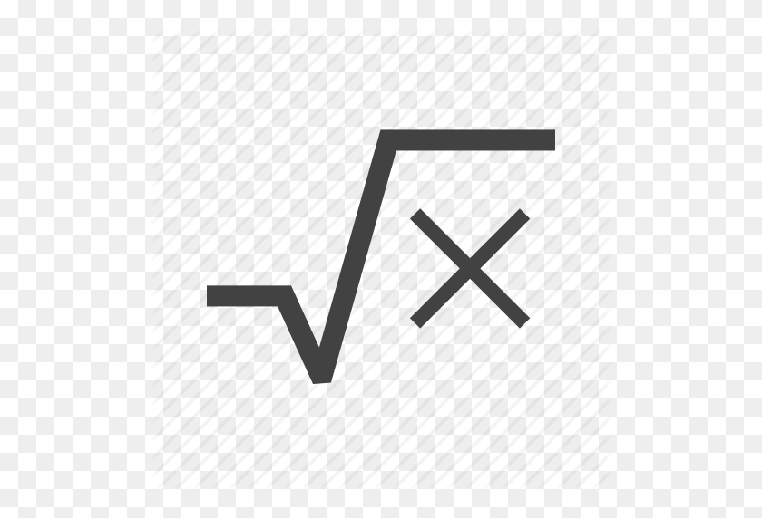 512x512 Álgebra, Ecuación, Ecuaciones, Cuadrática, Raíz, Raíces, Icono Cuadrado - Álgebra Png