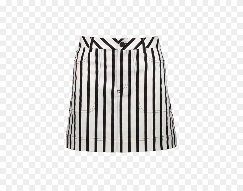 400x600 Alice And Olivia Gail Patch Mini Skirt Monochrome Stripe A K Rikk - Skirt PNG