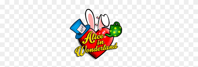 400x225 Alice In Wonderland Clipart Hearts - Alice And Wonderland Clip Art