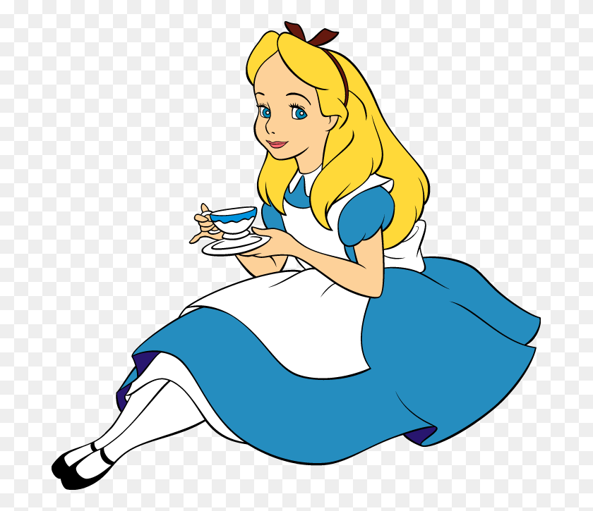 693x665 Alice In Wonderland Clipart Wonderland Charactera Frames - Alice In Wonderland Clipart