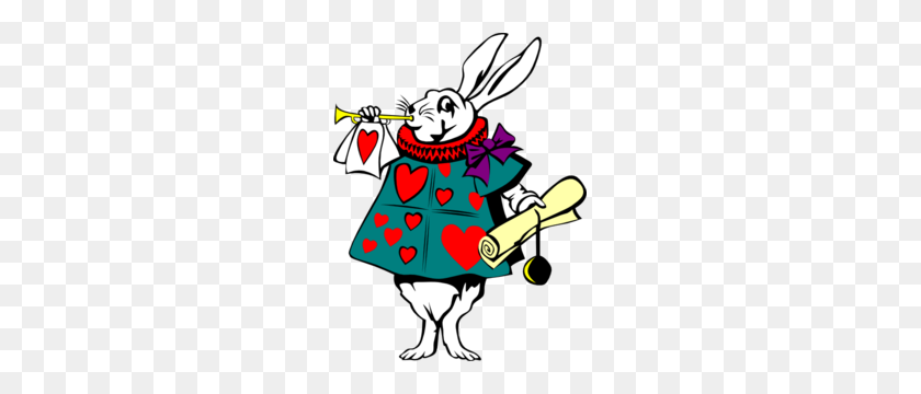231x300 Alice In Wonderland Rabbit Clip Art Celebrations Alice - White Bunny Clipart