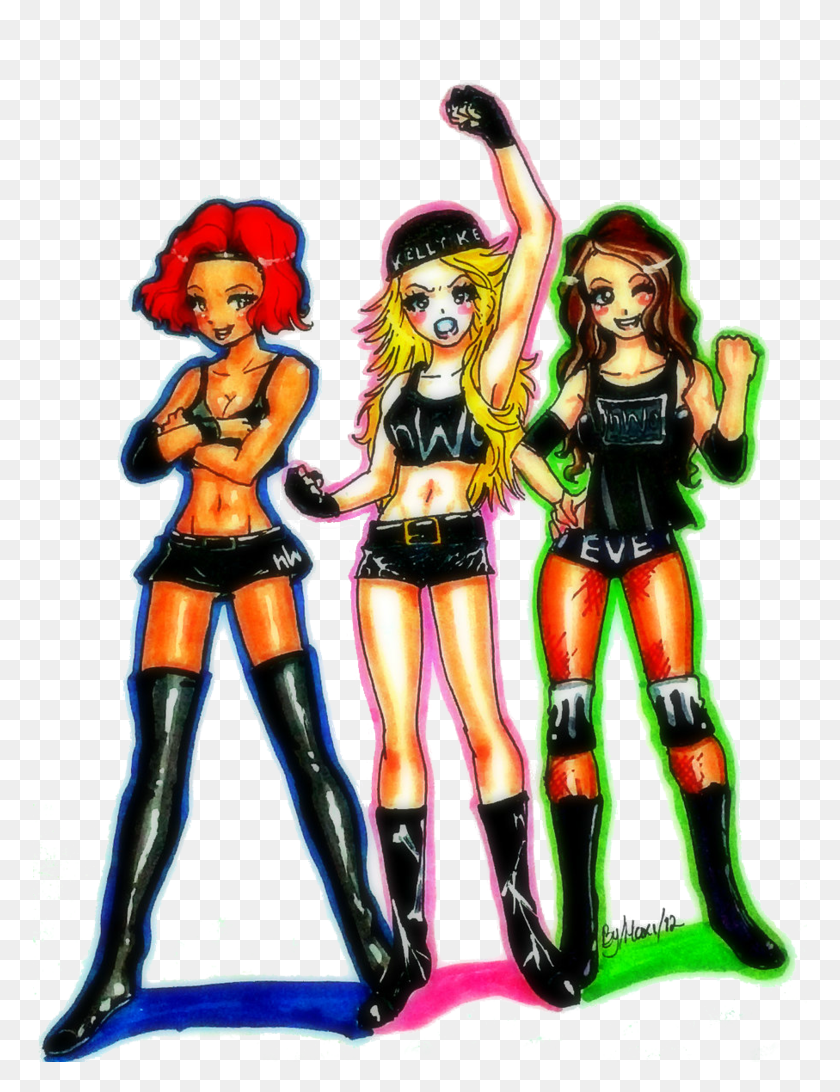 774x1032 Alicia, Kelly And Eve As Nwo Png - Nwo PNG