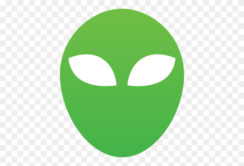 512x512 Инопланетянин, Голова Чужого, Фантастический, Зеленый, Маска, Научная Фантастика, Нло, Неизвестный Значок - Голова Пришельца Png