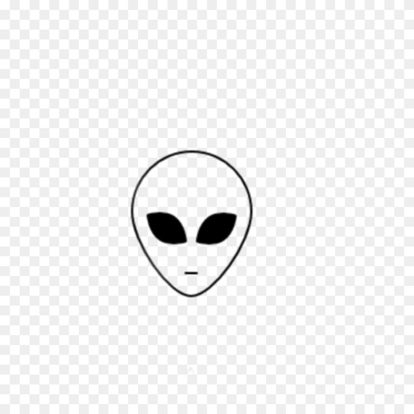 2289x2289 Alien Aliens Tumblr Black Space Edits - Alien Clipart Blanco Y Negro