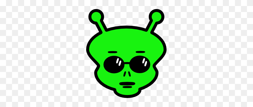267x297 Alien Clip Art - Alien Head Clipart
