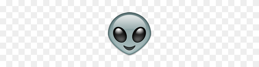 160x160 Alien Emoji On Apple Ios - Alien Emoji PNG