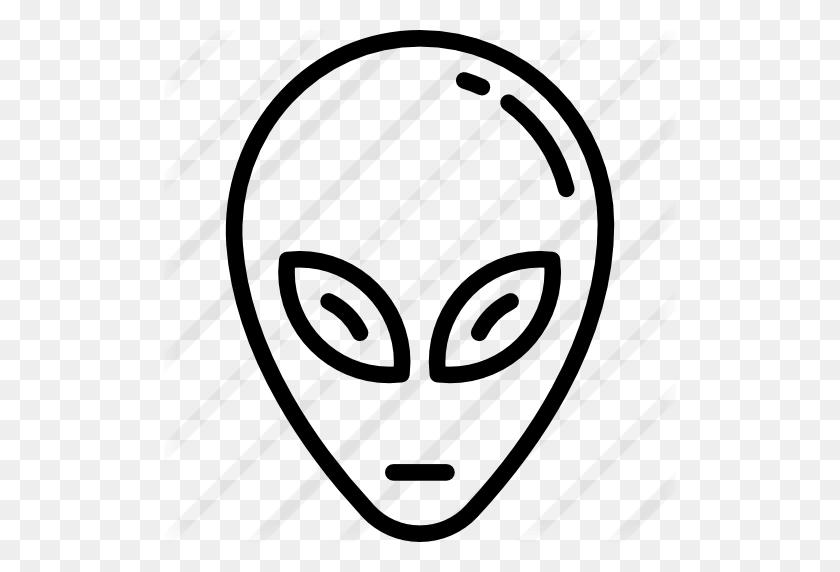 512x512 Alien Head - Alien Head PNG