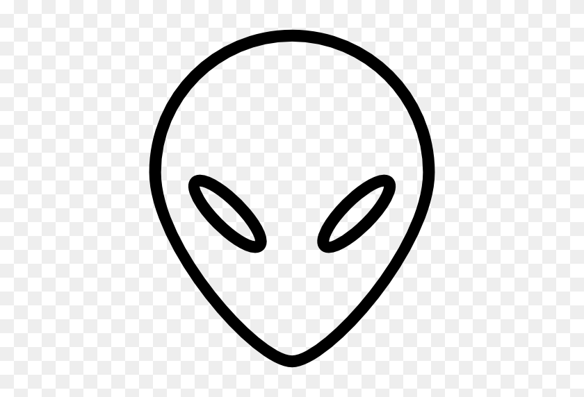 512x512 Alien Head - Alien Head PNG