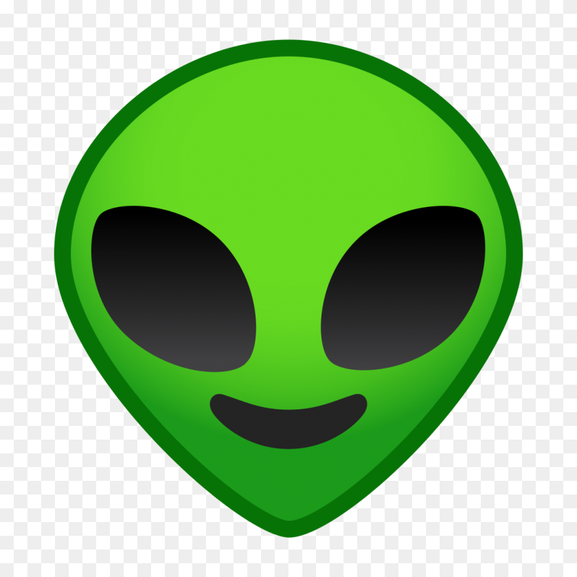1024x1024 Alien Icon Noto Emoji Smileys Iconset Google - Alien Emoji PNG