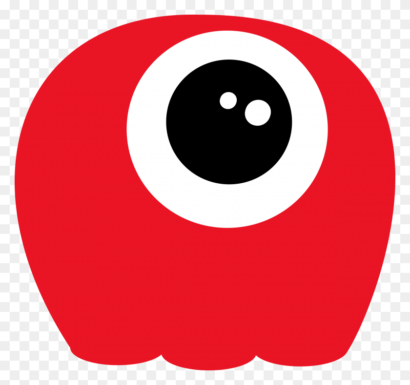 2400x2247 Alien, Red, One Eye, No Tentacles Icons Png - Tentacles PNG