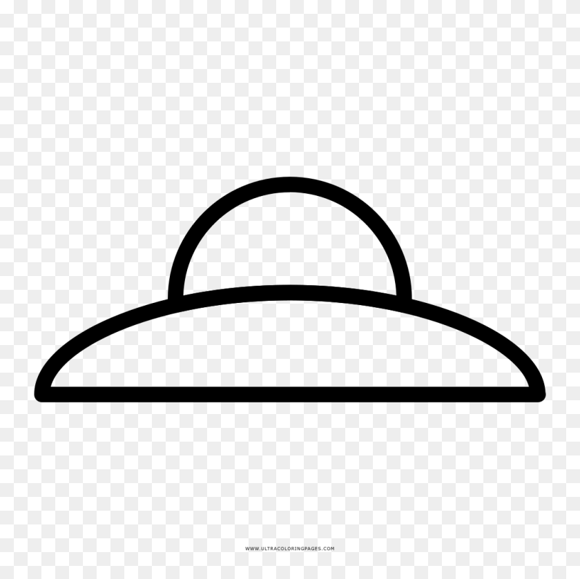 1000x1000 Alien Spaceship Coloring Page - Alien Spaceship PNG